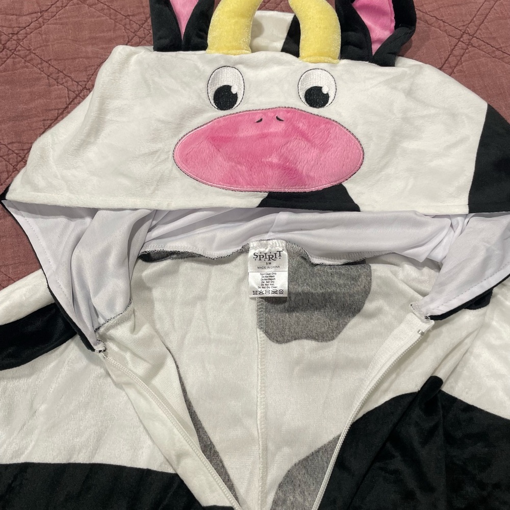 Spirit Black and White Cow Costume